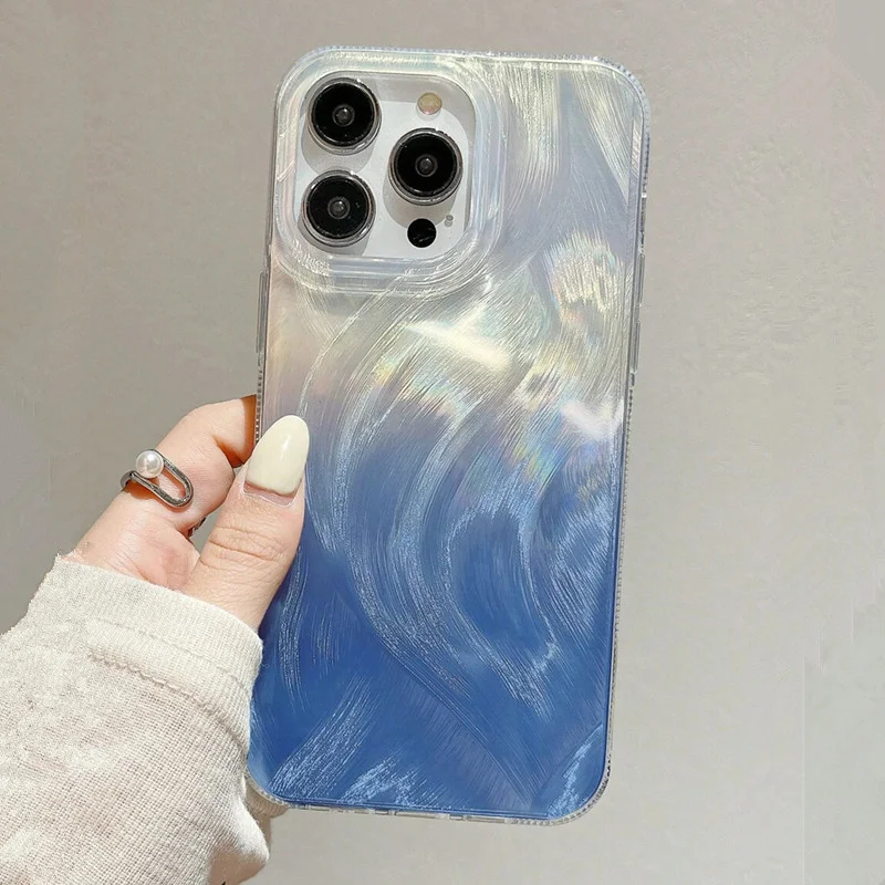 Samsung Galaxy A55 - Capa Dura com Glitter Gradiente Azul