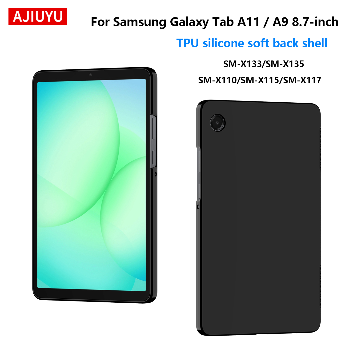 Samsung Tablet A9 Accessories - Capa Macia para Samsung Galaxy Tab
